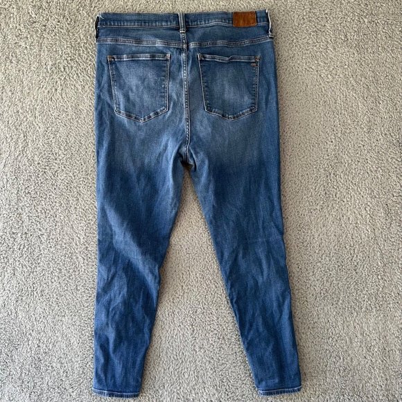 Madewell Jeans Women's 32 Blue 10" High Rise Roadtripper Tapered Breathable - Picture 13 of 16